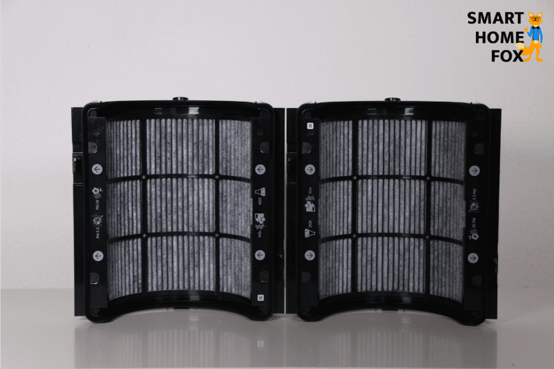 Два закругленных на 180 градусов фильтра из активированного угля воздухоочистителя Dyson Purifier Humidify+Cool Formaldehyde PH04